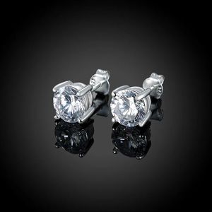 925 sterling Silver crystal stud Earrings